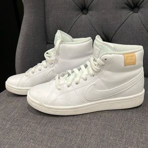 Nike high top sneakers in white